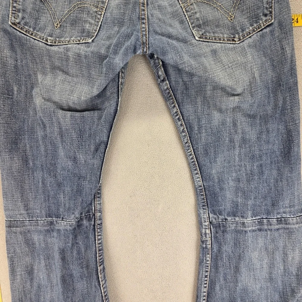 Vintage Levis Engineered Jeans Mens Blue Double Knee Zip Fly Bootcut Fits 32x29